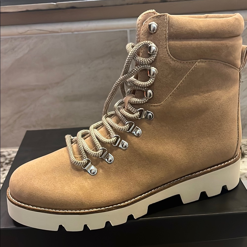 Tan Suede Women's Hiking Boots